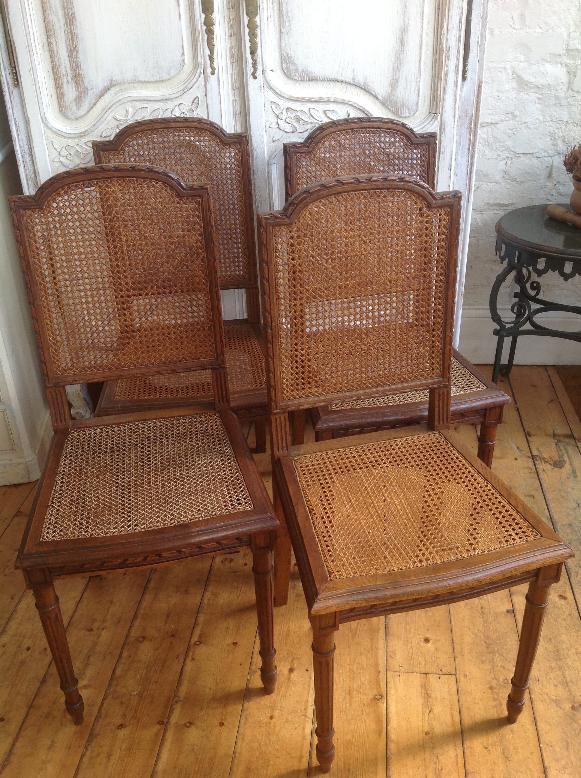 Antique French Cane Chairs Antiquites Francaises