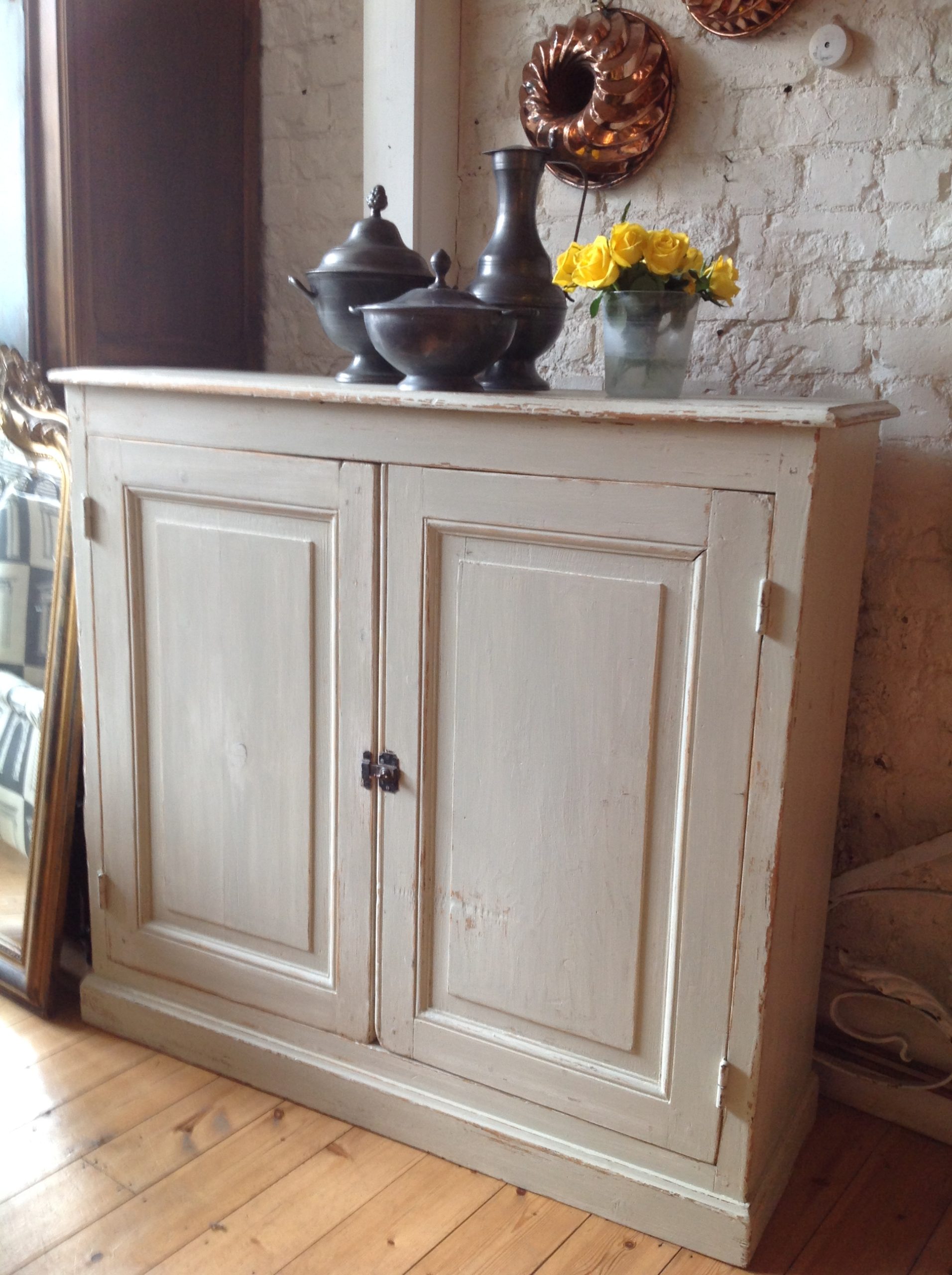 French 1940,s cupboard in light paint