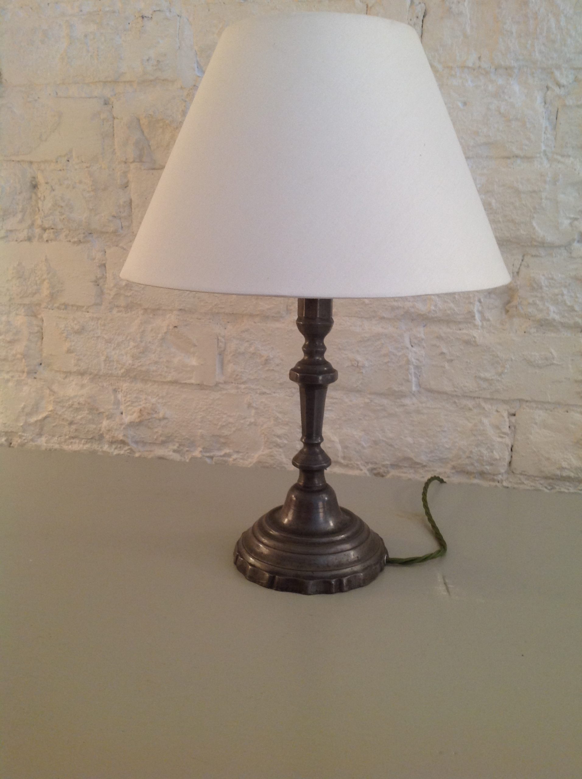 pewter table lamps uk